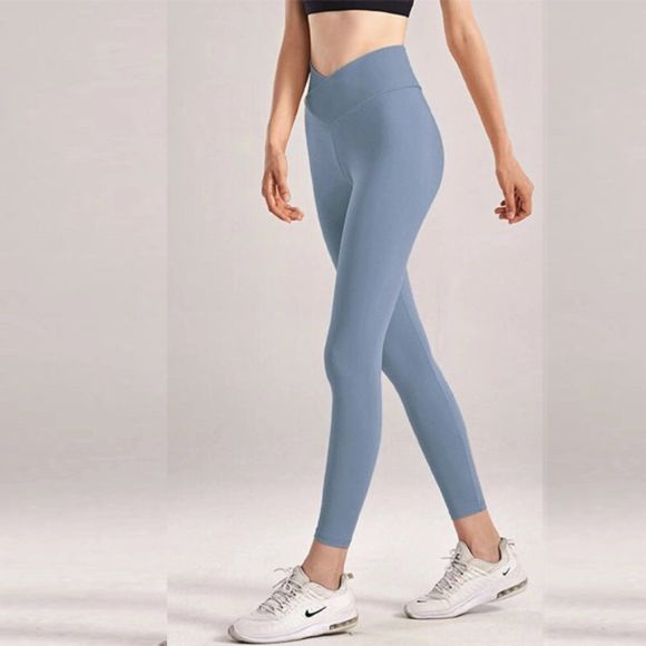 High-Rise Crossover Waist - Four-Way Stretch Legging - Buttery Soft - Ultra Soft - Picture 3 of 4